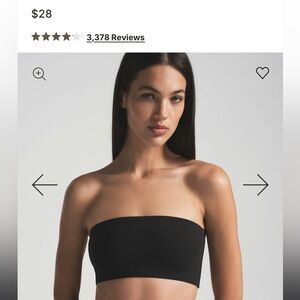 Skims ‘fits everybody’ bandeau bra in onyx